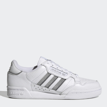 Жіночі кеди низькі adidas Originals Continental 80 Stripes S42626 40.5 (7UK) 25.5 см Cloud White/Silver Metallic/Grey Three (4064036137006)