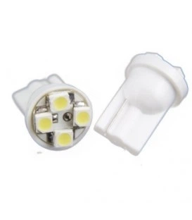 T10 4-SMD LED W5W лампочка автомобильная - белый