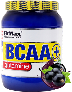 Aminokwasy Fitmax Bcaa + Glutamine 600 g Jar Czarna porzeczka (5907776170737)