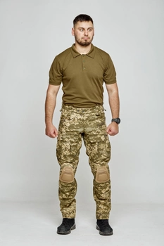 Тактичні штурмові штани з наколінниками КОМБАТ 48 S піксель