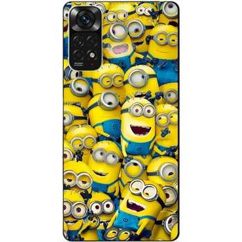 Силиконовый бампер чехол Candy для Xiaomi Redmi Note 11 с рисунком Миньоны