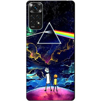 Силиконовый бампер чехол Candy для Xiaomi Redmi Note 11 с рисунком Rick and Morty Рик и Морти