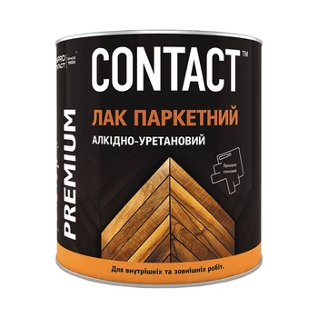 Лак паркетный алкидно-уретановый Contact 0,7 кг