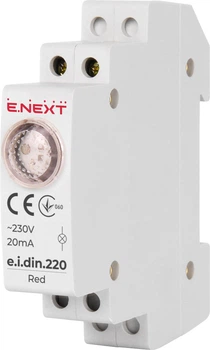 Световой индикатор на DIN-рейку E.NEXT e.i.din.220.red, красный