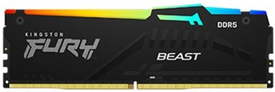 Оперативная память Kingston Fury DDR5-5600 8192MB PC5-44800 Beast RGB Black (KF556C36BBEA-8)