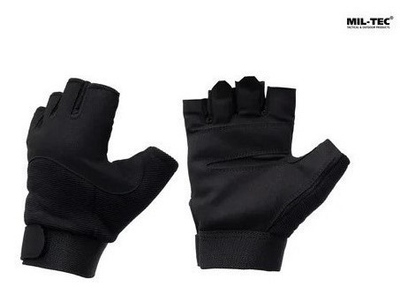 Тактические перчатки Army Fingerless Gloves Mil-tec Black 12538502 размер M