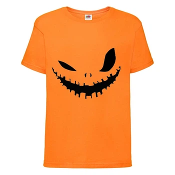 Футболка дитяча Хеллоуїн (Halloween) помаранчева (halloween-08-orange) 140 см