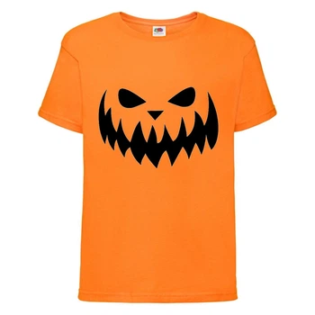 Футболка дитяча Хеллоуїн (Halloween) помаранчева (halloween-09-orange) 164 см