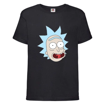 Футболка Рік і Морті (Rick and Morty) чорна 116 см