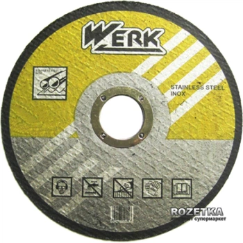 Круг відрізний Werk по металу 180х1,6х22,23мм (34010)