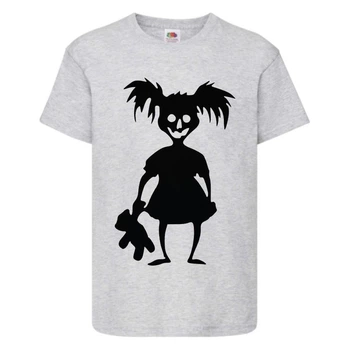 Футболка дитяча Хеллоуїн (Halloween), сіра (halloween-07-gray) 164 см
