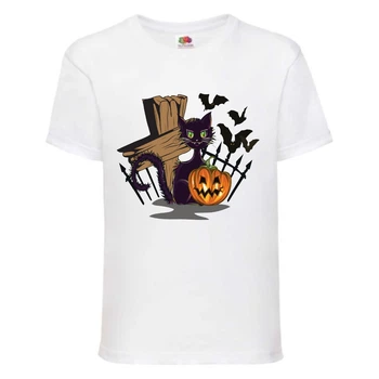 Футболка дитяча Хеллоуїн (Halloween) біла (halloween-06-white) 164 см