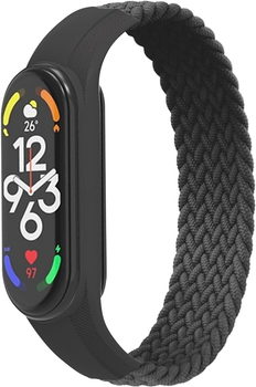 Ремінець ArmorStandart Braided Solo Loop для Xiaomi Mi Band 7/6/5/4 Size S Charcoal (ARM59179)
