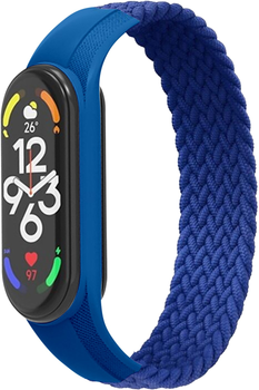 Ремінець ArmorStandart Braided Solo Loop для Xiaomi Mi Band 7/6/5/4 Size M Blue (ARM58764)