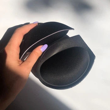 Чашки-вкладыши для купальника с очень большим пуш ап 3D Po Fanu черные 75 (65D-70C-75B-80A) PUSHBL3D-75