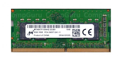 Ноутбучная оперативная память Micron DDR4 8GB 2400MHz SO-DIMM 1Rx8 PC4-2400T (MTA8ATF1G64HZ-2G381)