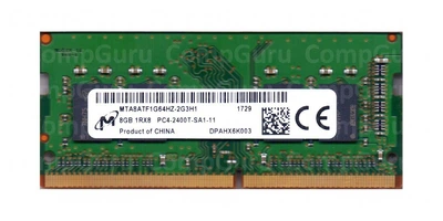 Оперативна пам'ять для ноутбука Micron DDR4 8GB 2400MHz SO-DIMM 1Rx8 PC4-2400T (MTA8ATF1G64HZ-2G3H1) б/в