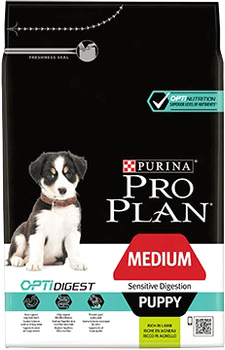 Sucha karma dla psów Purina Pro Plan Medium Puppy Sensitive Optidigest Jagniecina 3 kg (DLZPUIKDP0029)