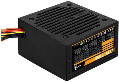 Блок питания Aerocool VX PLUS 650 power supply unit 650 W 20+4 pin ATX ATX Black (AEROVX-650PLUS)