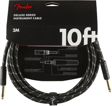 Кабель інструментальний FENDER CABLE DELUXE SERIES 10' BLACK TWEED (228466)