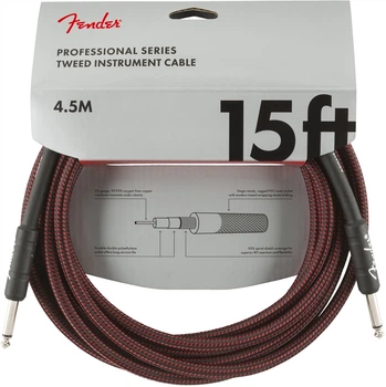 Кабель інструментальний FENDER CABLE PROFESSIONAL SERIES 15' RED TWEED (228448)