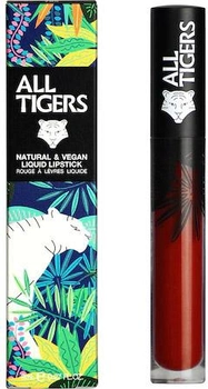 Рідка помада для губ All Tigers Natural & Vegan Liquid Lipstick 889 Command Respect 8 мл (3701243208891)