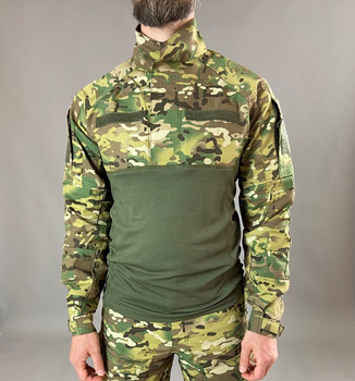 Військова тактична сорочка Убакс Tactic довгий рукав РІП-СТОП, бойова сорочка, мультикам 56