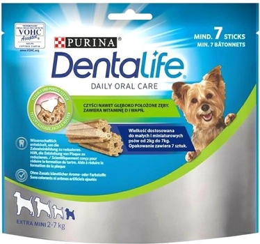 Ласощі для собак Purina Dentalife Extra Mini 69 g (DLZPUIKSP0092)