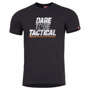 Футболка Pentagon Ageron DARE TO BE TACTICAL K09012-DT Large, Чорний