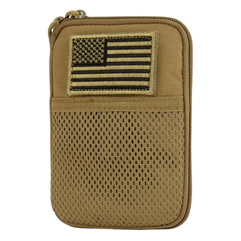 Підсумок для утиліт Condor Pocket Pouch with US Flag Patch MA16 Coyote Brown