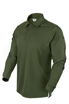 Тактическое поло с длинным рукавом Condor Performance Long Sleeve Tactical Polo 101120 Medium, Олива (Olive)