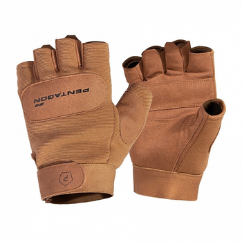 Тактичні рукавички Pentagon Duty Mechanic 1/2 Gloves P20010-SH Large, Койот (Coyote)