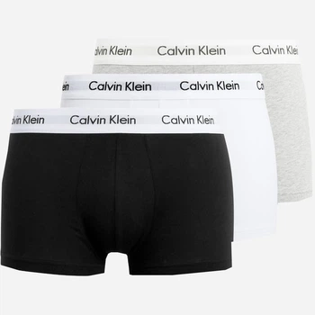 Zestaw majtek męskich typu bokserki Calvin Klein Underwear Boxer 3Pack Low Rise Trunk 0000U2664G-998 L 3 szt Czarny/Bialy/Szary (5051145736946)
