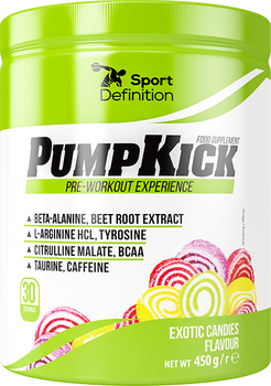 Kompleks przedtreningowy Sport Definition Pump Kick 450 g Strawberry-Mango (5902811801447)