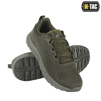 Легкі спортивні кросівки чоловічі M-Tac повітропроникна сітка посилена п'ята і носок туристичні польові для активного відпочинку 41 оливкові
