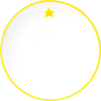 Тарелка обеденная MBM HOME 20 см Желтая (KP-46 YELLOW)