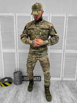 Тактичний військовий костюм Tactical ( Китель + Футболка + Штани ), Камуфляж: Мультикам, Розмір: S