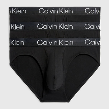 Calvin Klein Underwear Hip Slip 3Pk 000NB2969A-7V1 S 3 szt. Czarny (8719854639114)