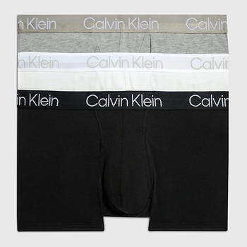 Набір трусів шорти Calvin Klein Underwear Trunk 3Pk 000NB2970A-UW5 M 3 шт Чорний/Білий/Сірий (8719854639688)