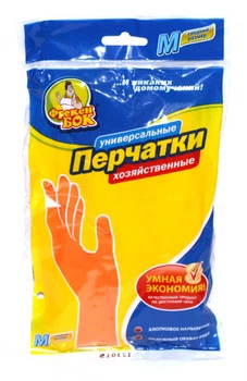 Перчатки резиновые Фрекен Бок Оранжевые M 0002890