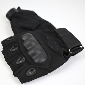 Тактичні рукавиці Oakley без пальців розмір XL Чорні