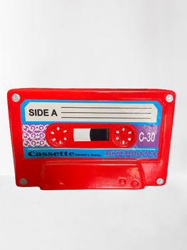 Копилка кассета красного цвета KARE Cassette