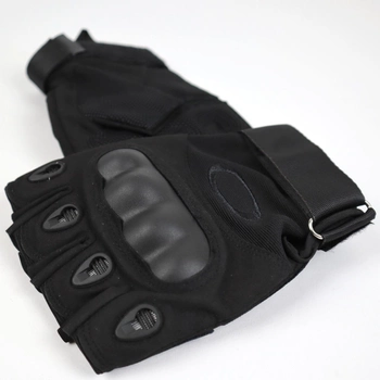 Тактические рукавицы Oakley без пальцев размер М Черные