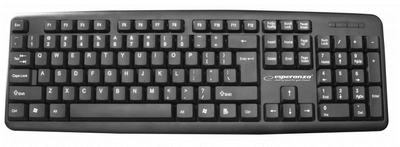 Клавіатура дротова Esperanza Amarillo USB Black (EK134)