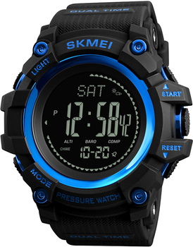 Мужские часы Skmei 1358 Black-Blue Compass