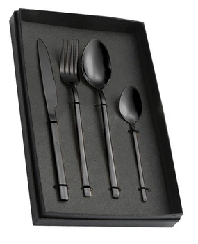 Набор столовых приборов KitchenWare Basic Black 4 предмета (10363Bla)