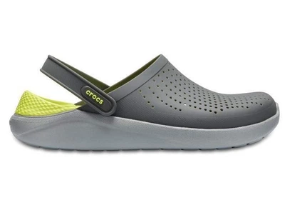 Унісекс крокси Crocs LiteRide Clog Grey/LightGreen M10-W12 42-43р. (27,2 см) Сірий із зеленим