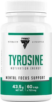 Харчова добавка з L-тирозином Trec Nutrition Tyrosine 60 капсул (5902114040222)