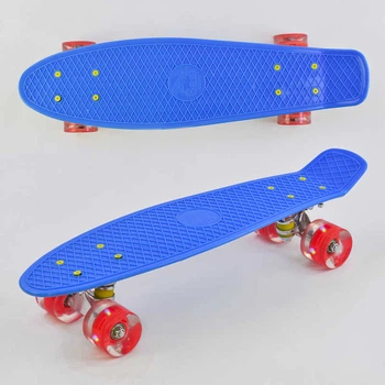 Пенни борд с светящимися колесами Best Board 0770 доска 55 см, колёса PU d 6 см