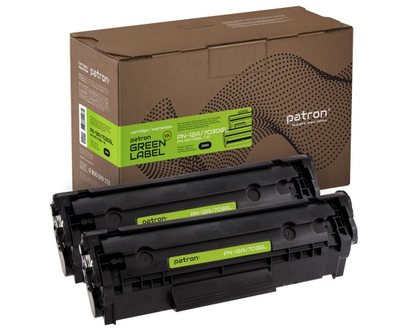 Картридж Canon 703, Black, LBP-2900/3000, 2000 стор, Patron Green, Dual Pack (PN-12A/703DGL)